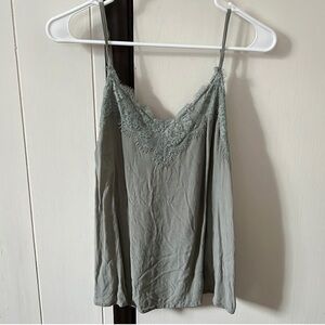Sage green Lace trim camisole